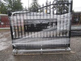 2023 20' BI-PARTING WROUGHT IRON GATE W/ DEER ARTWORK (UNUSED)