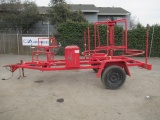 1983 INGER SINGLE AXLE POLY PIPE REEL TRAILER