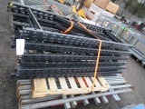 METAL RACKS - (12) 6' UPRIGHTS & APPROX (57) 7' CROSSARMS