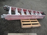 (2) 8' RED A FRAME LADDERS