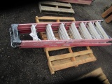 (2) 8' RED A FRAME LADDERS