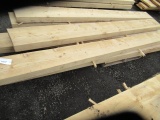 (6) PIECES OF ASSORTED HEMLOCK WOOD BEAMS