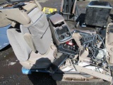 ASSORTED CAR PARTS, SEATS, DRIVE SHAFT, GAS TANK, & (4) PANELS