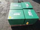 (4) GREENLEE 1723 METAL CONTRACTOR STORAGE BOXES