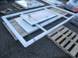 ASSORTED VINYL WINDOWS, SLIDING DOOR