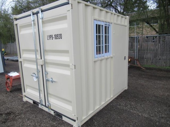 2023 9' SHIPPING CONTAINER W/ SIDE DOOR & WINDOW
