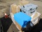 PALLET OF ASSORTED STORAGE BOXES, PELICAN STORAGE BOXES, & LUGGAGE