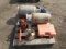 (2) 15GAL PROPANE TANKS, ECHO CS-310 GAS CHAINSAW, AIRLINE SPLITTER, RAMSET, TOOLBOX & ASSORTED TOOL