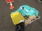 PALLET OF ASSORTED ELECTRICAL FIXTURES & FITTINGS/BREAKERS/LIGHTS/CONDUIT FITTINGS