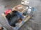 APC BATTERY BACKUP, RAIN BOOTS, BATTERY CHARGER, GAS CAN, HITCH, & ASSORTED CAR PARTS