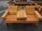 2-SEAT CEDAR BENCH W/ CENTER TABLE