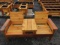2-SEAT CEDAR BENCH W/ CENTER TABLE