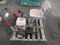 COXWELL AIR HOSE REEL, GENERAL PUMP EZ4040G PRESSURE WASHER W/ HONDA GAS ENGINE, & (4) CHAIRS