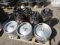 (3) 7.75GAL STAINLESS STEEL KEGS & (5) PLASTIC KEGS, *EMPTY - NOT CLEANED