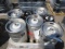 (5) 15.5GAL STAINLESS STEEL KEGS & (2) PLASTIC KEGS, *EMPTY - NOT CLEANED