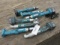 ASSORTED MAKITA RIGHT ANGLE CORDLESS RATCHETS & DRIVERS W/ (5) BATTERIES
