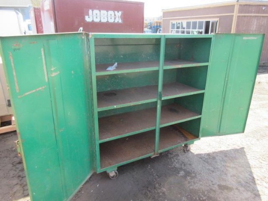 GREENLEE 669 UTILITY CABINET ON CASTERS