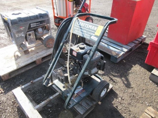 CRAFTSMAN PORTABLE 2700 PSI PRESSURE WASHER W/ HOSE & REEL, 7.5HP