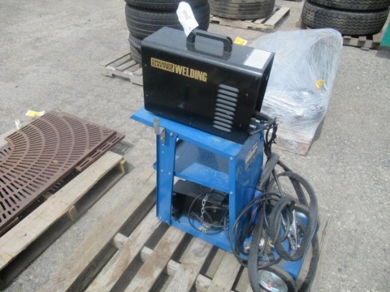 CHICAGO ELECTRIC TIG STICK WELDER & CART W/ LEADS