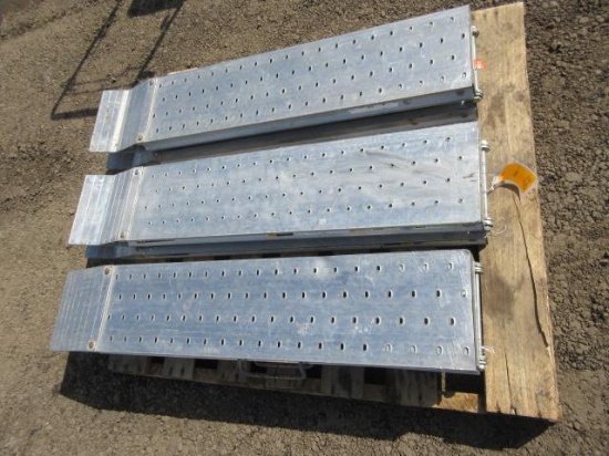 (3) METAL TECH FOLDING ALUMINUM RAMPS