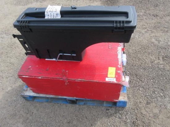 WOOD BOX W/ PLASTIC SHIMS, UNDERLAYMENT, FORD F-250/350 2'' SPACERS, EXTENDED HITCH STEP,