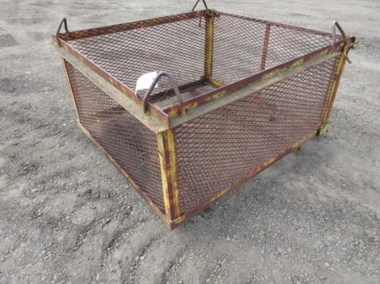 4' X 46'' X 2' STEEL 4 POINT LIFTING BASKET