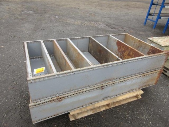 (2) METAL SHELVES