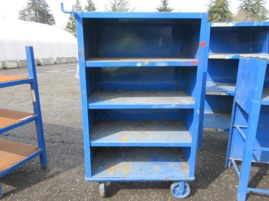 24'' X 42'' 4-SHELF ROLLING METAL CART