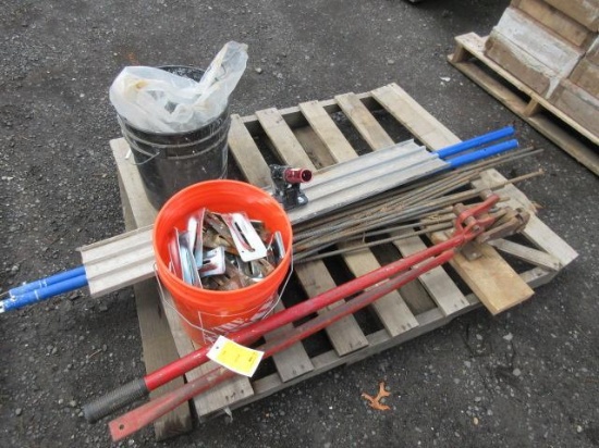 QLT BY MARSHALLTOWN 48'' CONCRETE BULL FLOAT, HIT OPEN JAW REBAR CUTTER/BENDER, & OMNI WEDGES