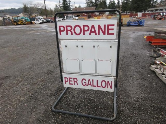 PROPANE PRICE SIGN