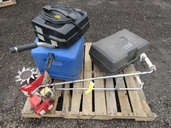 MANTIS TILLER, ALTO WET VAC, ALTO SUPER 7R EDGER 115V SANDER