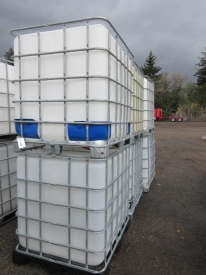 (6) 250GAL POLY TANKS IN METAL CRATES