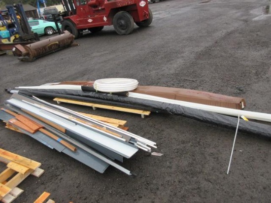 PLASTIC SIDING, & ASSORTED LENGTH PIPE & TRIM