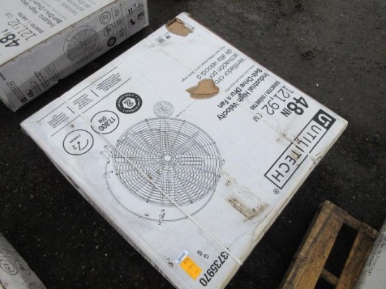 48'' UTILITECH INDUSTRIAL DRUM FAN, INDUSTRIAL HIGH VEOLICITY BELT DRIVE DRUM FAN, HEAVY DUTY STEEL