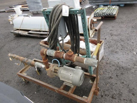 DAYTON 9NO86 WATER PUMP W/ SAFETY SWITCH & CART 208/230/460V