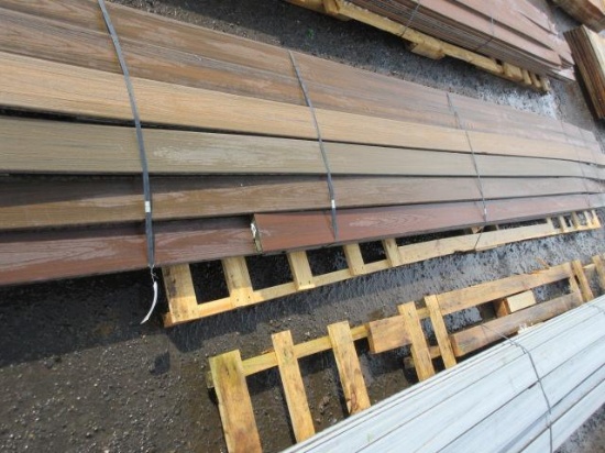 APPROX (23) 20' LONG 94'' X 5.5'' TREX TRANSCEND SPICED RUM GROOVED DECKING