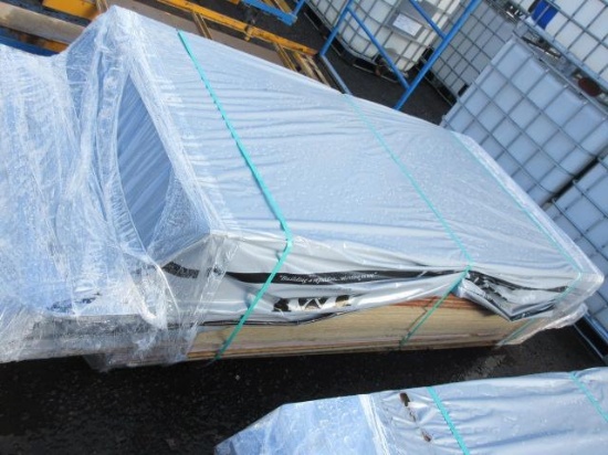 APPROX (40) SHEETS OF LAP SIDING & (6) WOOD SLABS