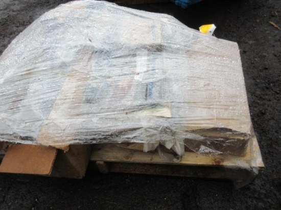 PALLET OF ASSORTED POCKET DOOR GLIDES, SHELF GLIDES & DRAWER GLIDES