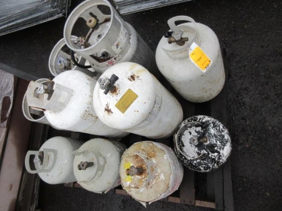 (10) ASSORTED SIZE PROPANE CYLINDERS