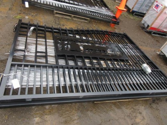 2023 GREATBEAR 20' BI-PARTING IRON GATE W/ RECTANGLE DEER ARTWORK (UNUSED)