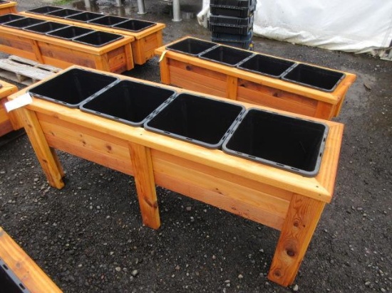 4-POT CEDAR PLANTER