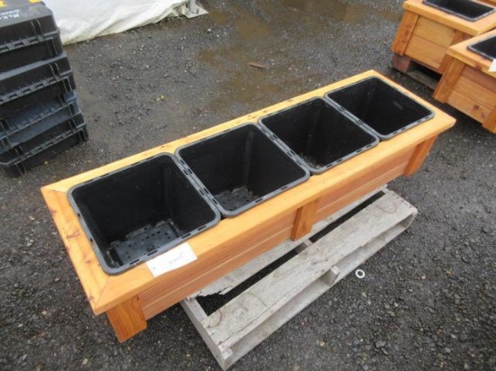 4-POT CEDAR PLANTER