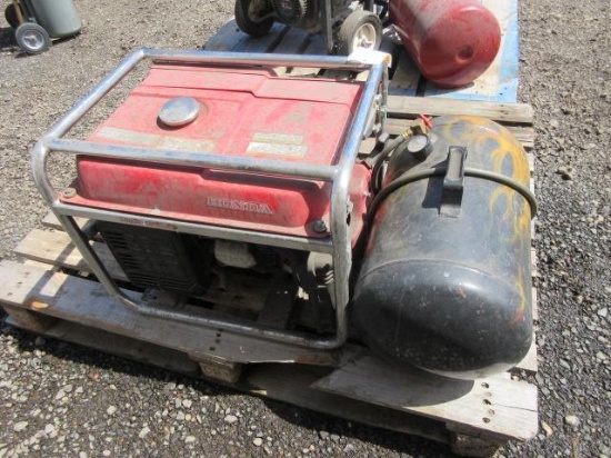 HONDA EM1600X GENERATOR & PORTABLE AIR TANK