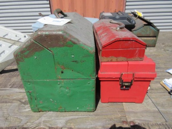 (3) TOOLBOXES & ASSORTED TOOLS