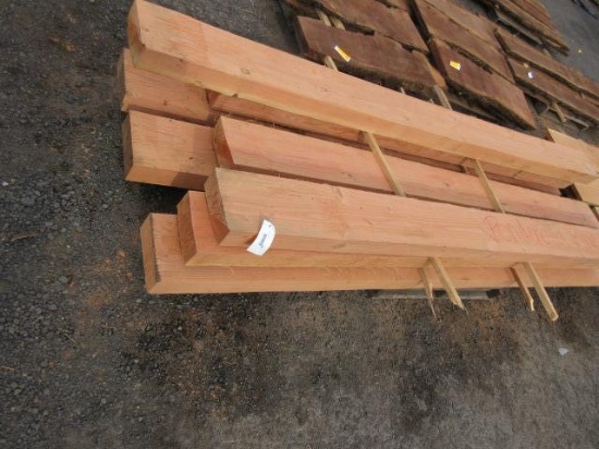 (8) APPROX 4'' X 9'' X 10' PIECES OF PONDEROSA PINE