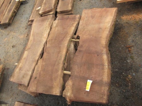 (6) ASSORTED PIECES OF BLACK WALNUT WOOD, *LONGEST LENGTH APPROX 12'' X 2'' X 48''