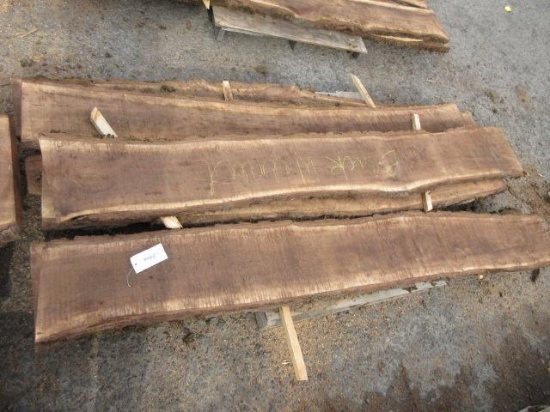(7) APPROX 2'' X 12'' X 8' PIECES OF BLACK WALNUT WOOD