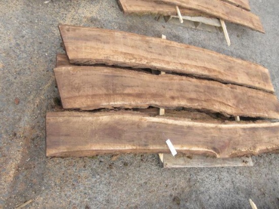 (6) APPROX 1/2'' X 12'' X 8' PIECES OF BLACK WALNUT WOOD