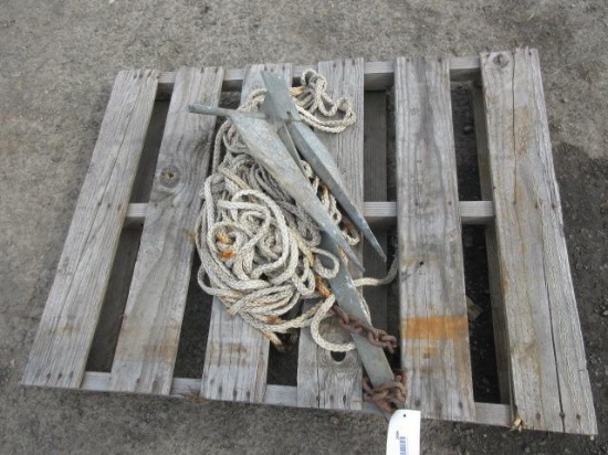 BOAT ANCHOR W/ ROPE