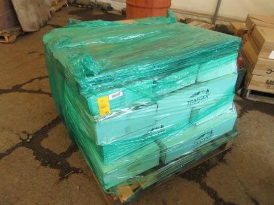 PALLET OF ASSORTED TRAEGER PELLET GRILL SHELVES